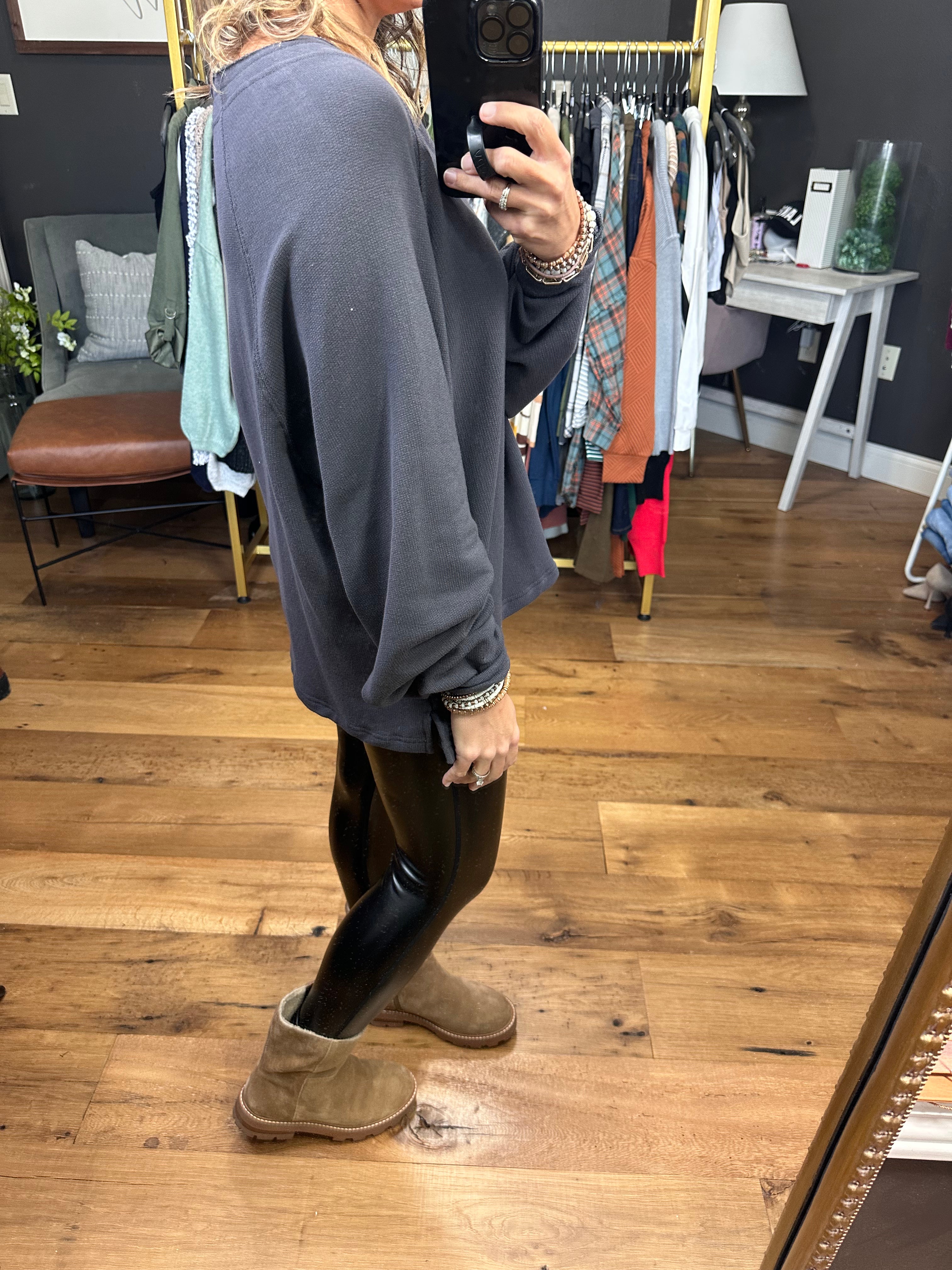 Take It From Me Henley Sweatshirt - Dusk Orange-Sweaters-Bucketlist T2037-Anna Kaytes Boutique, Women's Fashion Boutique in Grinnell, Iowa