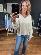 Convince Yourself Ribbed V-Neck Long Sleeve - Multiple Options-Blu Pepper-Anna Kaytes Boutique, Women's Fashion Boutique in Grinnell, Iowa