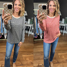 A Lot To Say Heathered Long Sleeve Top - Multiple Options-Staccato 17422-Anna Kaytes Boutique, Women's Fashion Boutique in Grinnell, Iowa