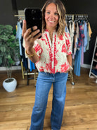 Favorite Day Floral Top-Short Sleeves-Umgee-Anna Kaytes Boutique, Women's Fashion Boutique in Grinnell, Iowa