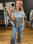 All Things Right Dolman Sleeve Top - Graphite Shimmer-Glam-Anna Kaytes Boutique, Women's Fashion Boutique in Grinnell, Iowa