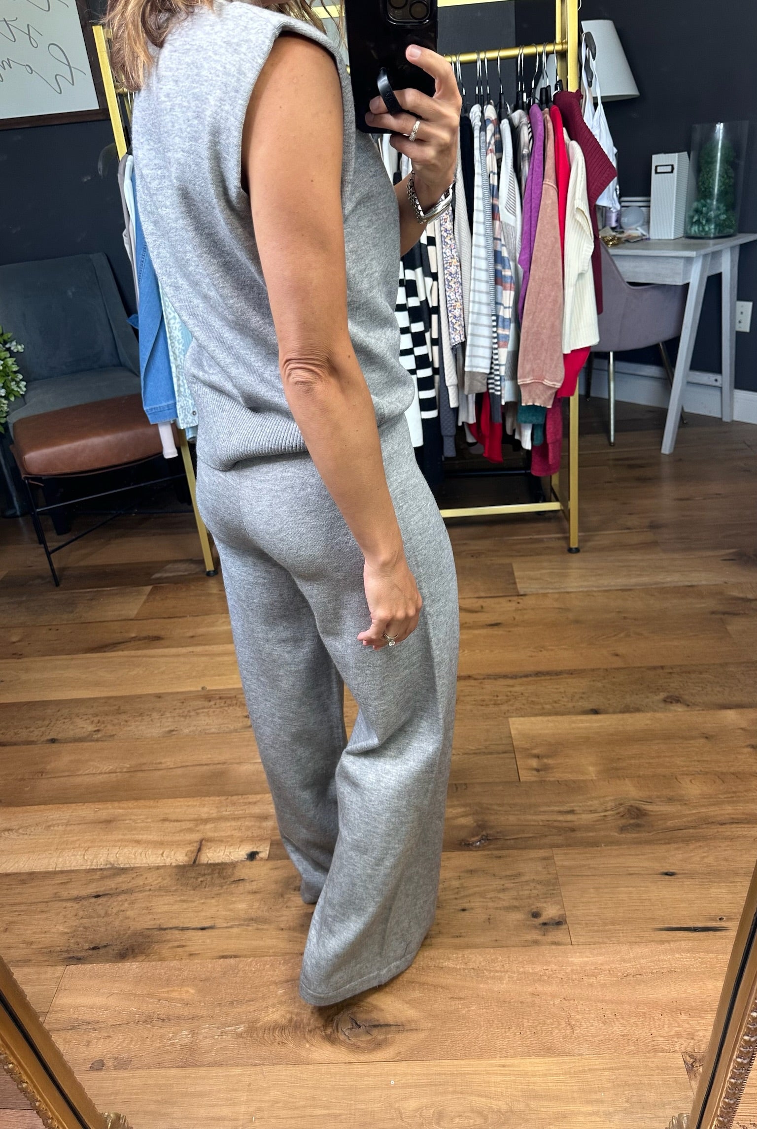 Waiting For Tonight Knit Sweater Set - Heather Grey – Anna Kaytes