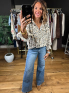 Promise Tomorrow Floral Button-Down Top-Long Sleeves-Umgee-Anna Kaytes Boutique, Women's Fashion Boutique in Grinnell, Iowa