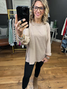 The Cara Striped Ribbed Longsleeve - Multiple Options-Long Sleeves-Cotton Bleu 63057-Anna Kaytes Boutique, Women's Fashion Boutique in Grinnell, Iowa