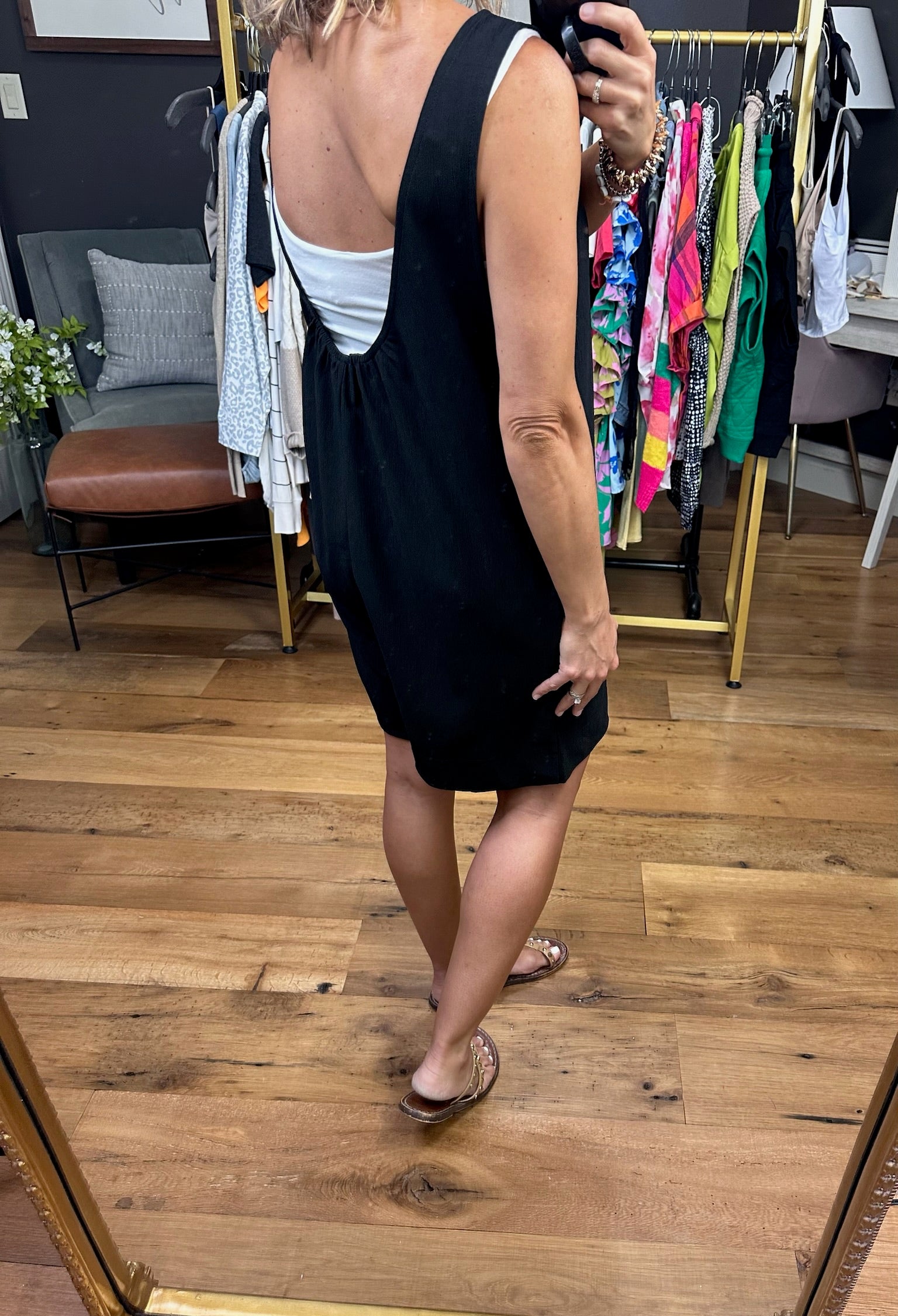 Weekend Recap Pocket Romper - Black-Rompers-Jodifl-Anna Kaytes Boutique, Women's Fashion Boutique in Grinnell, Iowa