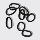 Recycled Seamless Hair Elastics 8pc Set- Black-KITSCH-Anna Kaytes Boutique, Women's Fashion Boutique in Grinnell, Iowa