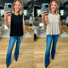 Something Better Peplum Textured Top-Wishlist-Anna Kaytes Boutique, Women's Fashion Boutique in Grinnell, Iowa
