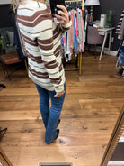 Least Bit Curious Striped Button Cardigan - Multiple Options-Cardigans-Staccato 54364-Anna Kaytes Boutique, Women's Fashion Boutique in Grinnell, Iowa