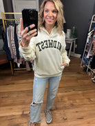 Midwest Girl Chenille Hoodie - Ivory-Hoodies-Thread & Supply J1678cpkts-Anna Kaytes Boutique, Women's Fashion Boutique in Grinnell, Iowa