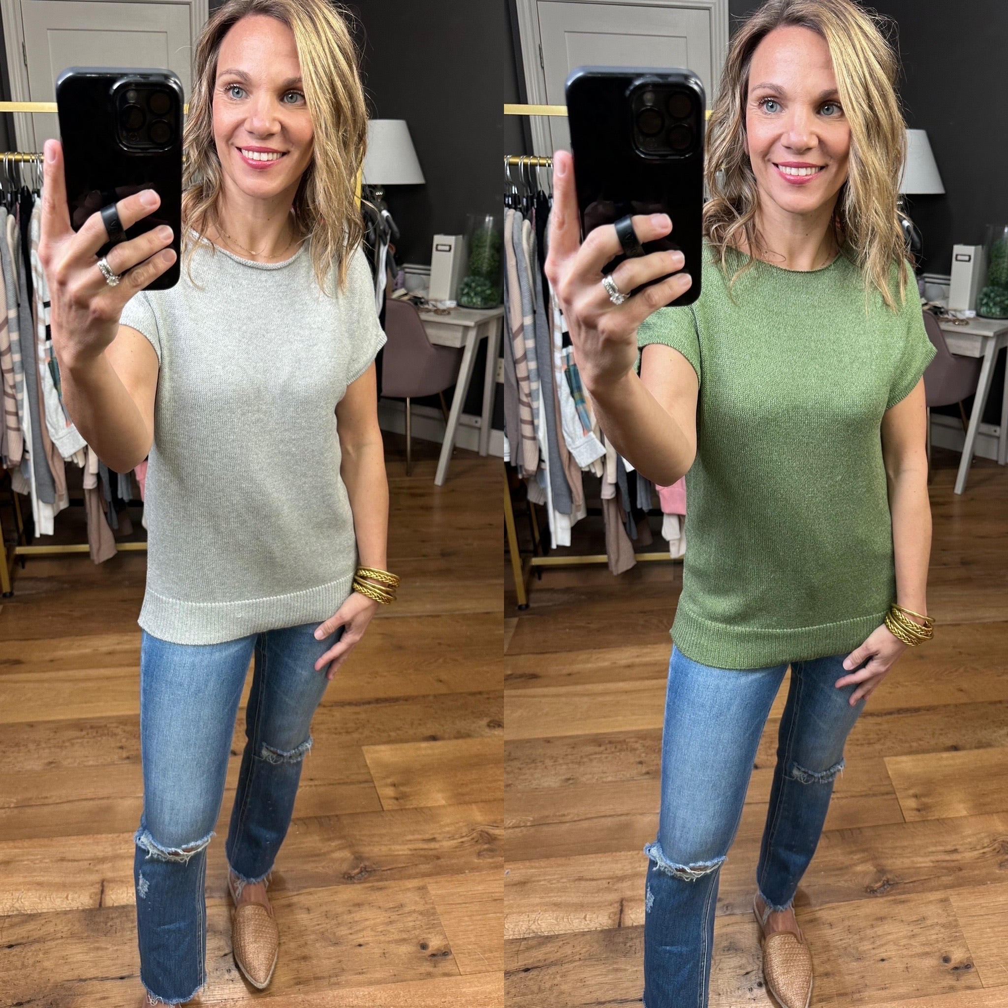 Come Together Lightweight Sweater Top With Raw Trim Detail - Multiple Options
