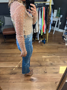 Hits Different Pearl Bead Mesh Top - Multiple Options-White Birch T24705r-Anna Kaytes Boutique, Women's Fashion Boutique in Grinnell, Iowa