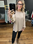 The Cara Striped Ribbed Longsleeve - Multiple Options-Long Sleeves-Cotton Bleu 63057-Anna Kaytes Boutique, Women's Fashion Boutique in Grinnell, Iowa