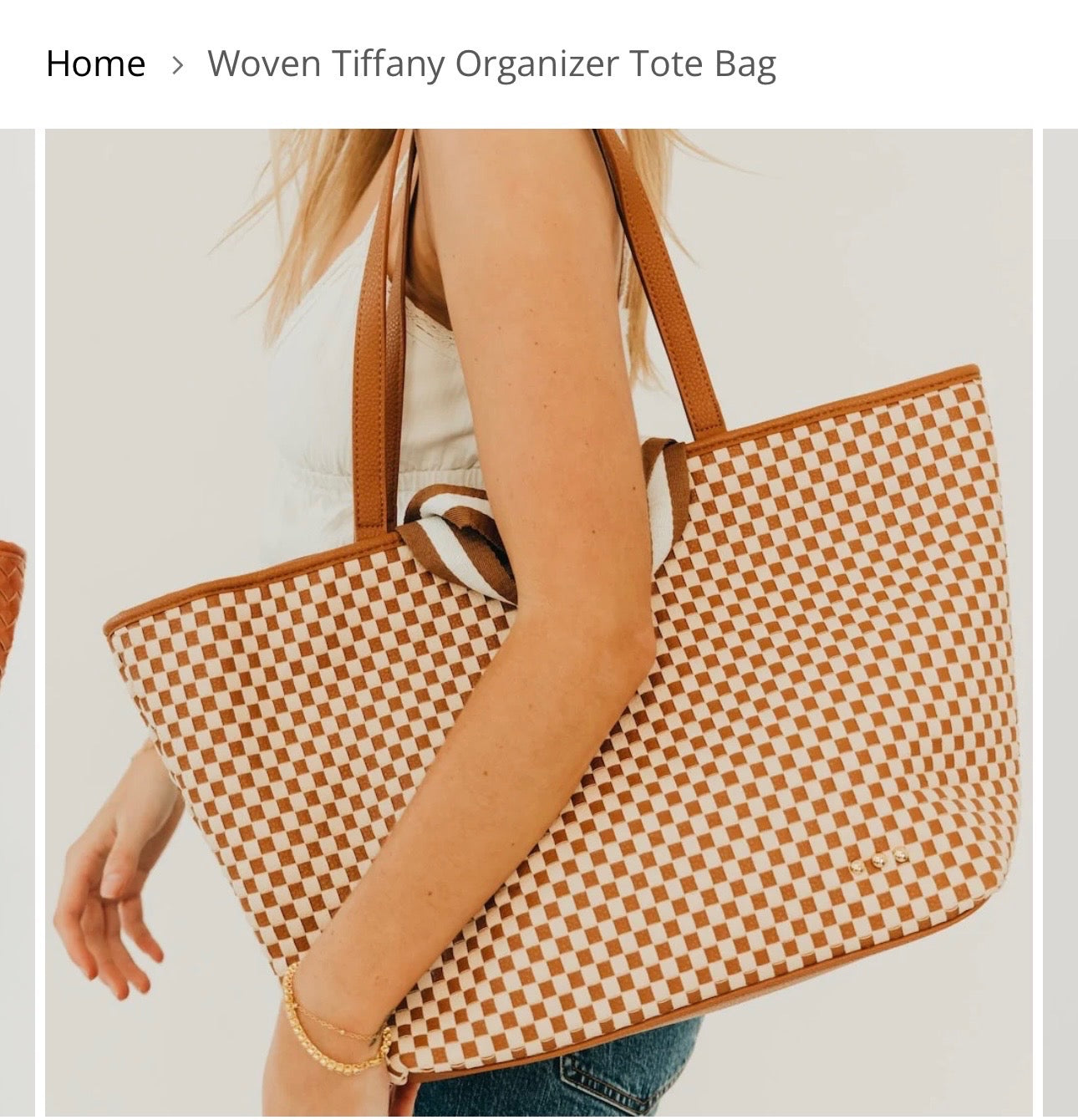 Woven Tiffany Tote Bag-Accessories-Pretty Simple-Anna Kaytes Boutique, Women's Fashion Boutique in Grinnell, Iowa