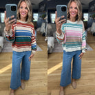 Colder Weather Striped Knit Top-Wishlist-Anna Kaytes Boutique, Women's Fashion Boutique in Grinnell, Iowa