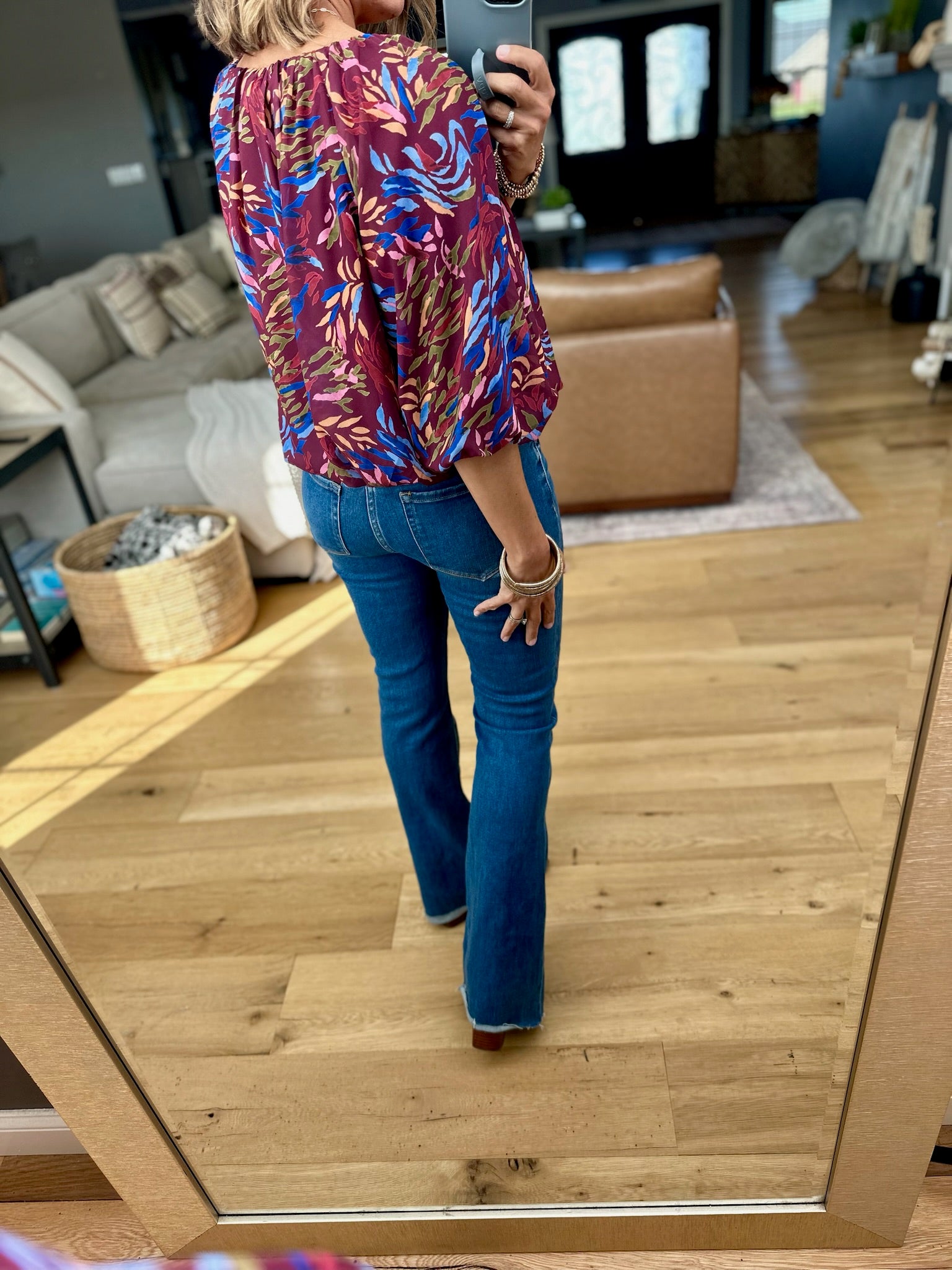 On Fall's Terms Patterned Top-THML-Anna Kaytes Boutique, Women's Fashion Boutique in Grinnell, Iowa