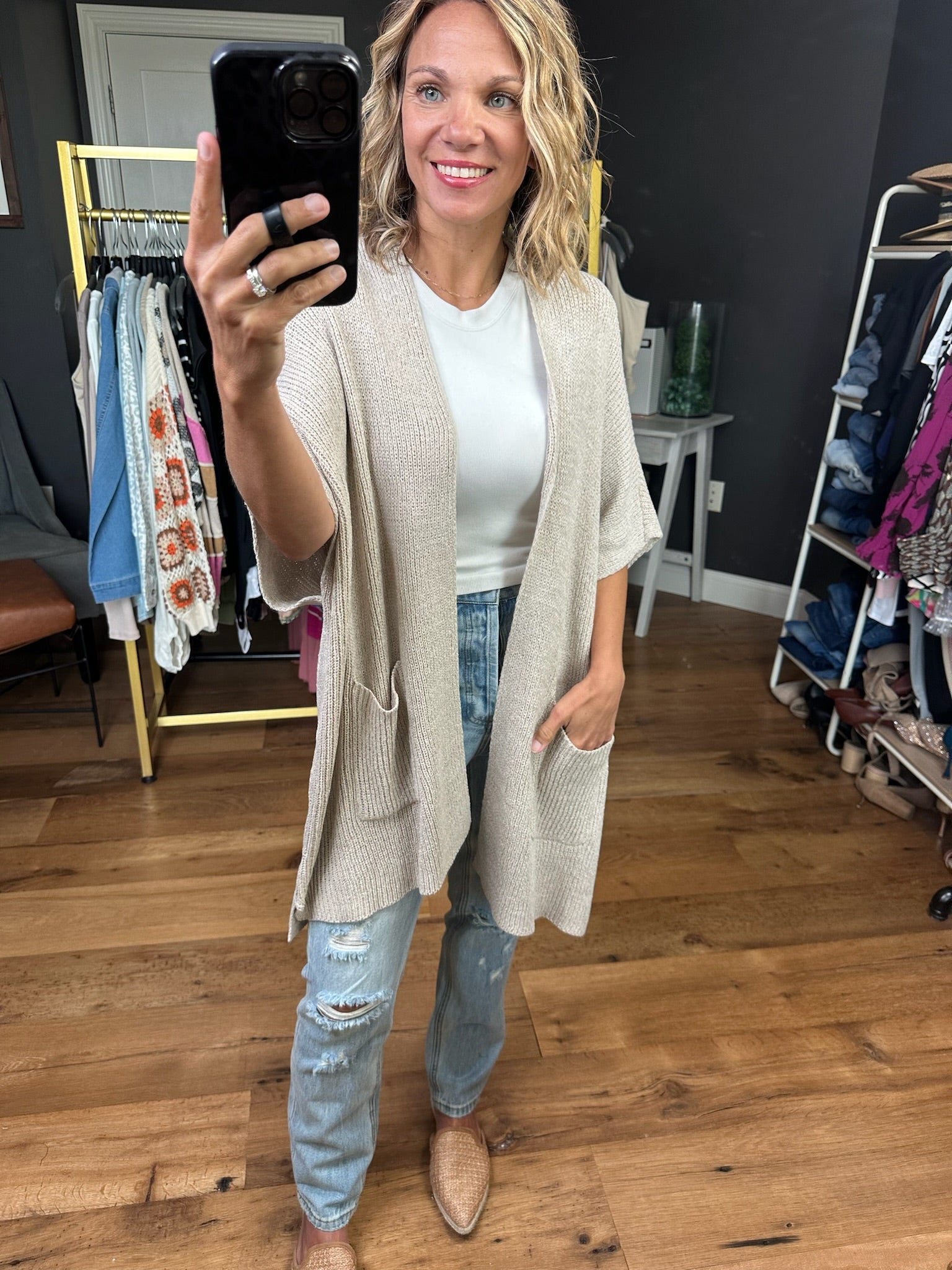 Never Too Late Dolman Sleeveless Cardigan - Multiple Options-Wishlist-Anna Kaytes Boutique, Women's Fashion Boutique in Grinnell, Iowa