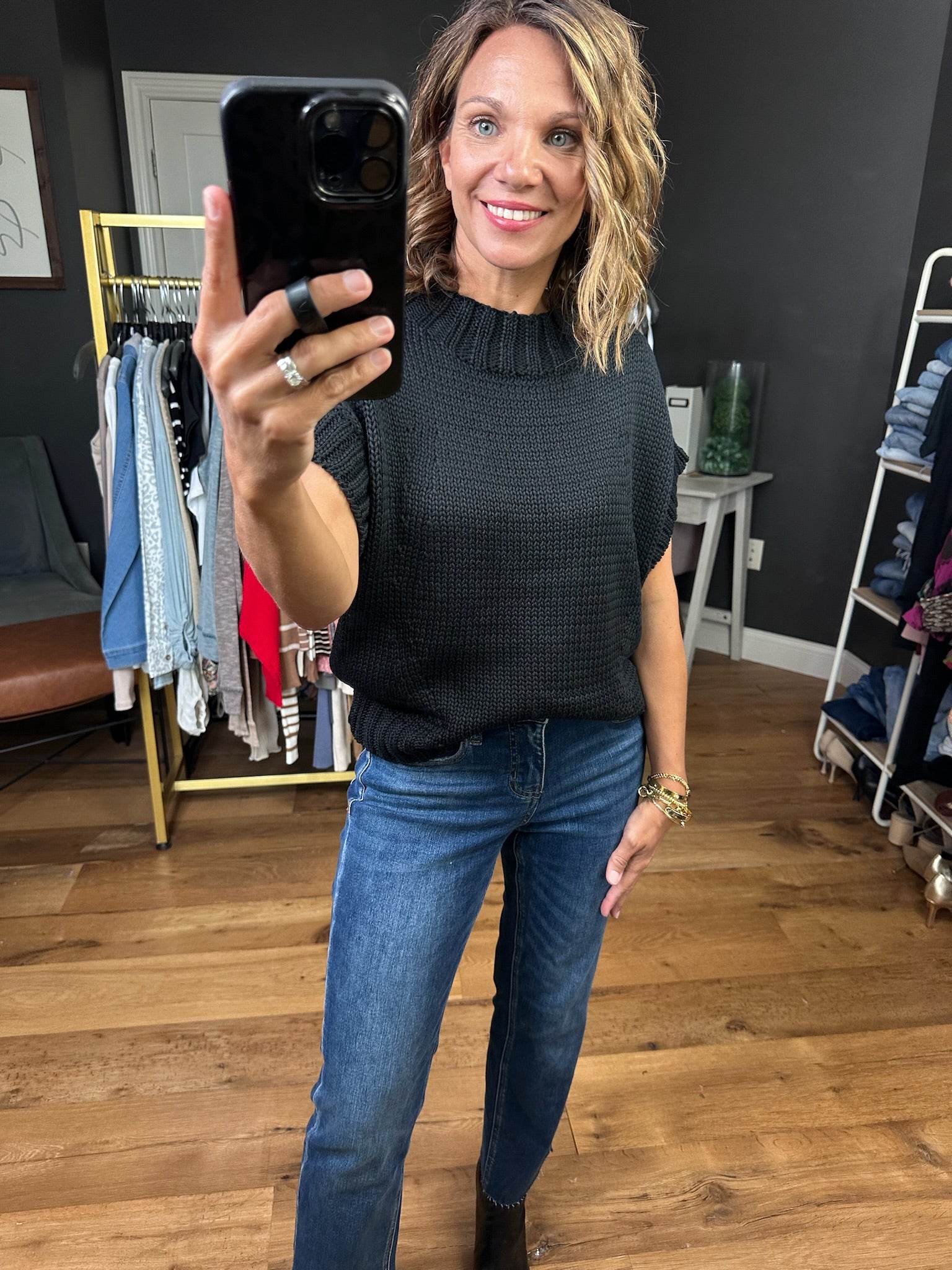 Honest Opinion Mock-Neck Knit Top - Multiple Options-Bibi-Anna Kaytes Boutique, Women's Fashion Boutique in Grinnell, Iowa