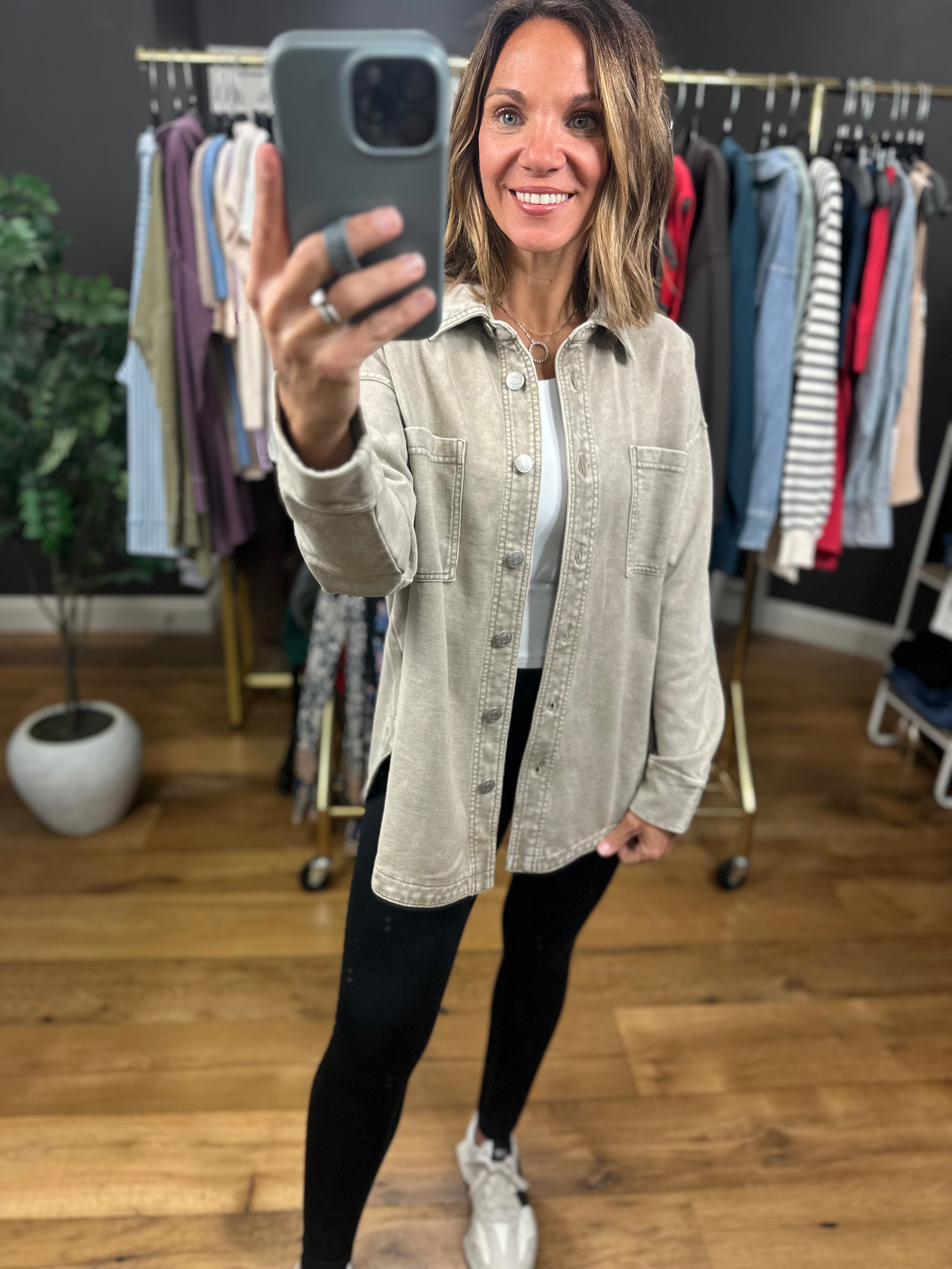 Making Perfect Sense Shacket-Sweaters-Be Cool-Anna Kaytes Boutique, Women's Fashion Boutique in Grinnell, Iowa