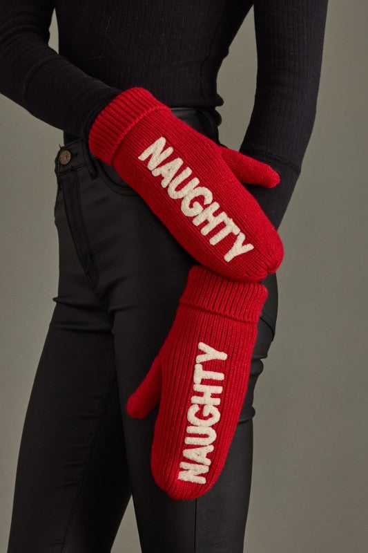 "Naughty" Mittens-Mittens-Anna Kaytes Boutique-Anna Kaytes Boutique, Women's Fashion Boutique in Grinnell, Iowa