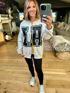 IA Crew Sweatshirt Cardi-Gildan-Anna Kaytes Boutique, Women's Fashion Boutique in Grinnell, Iowa