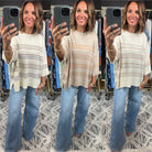 Trusting You Striped Knit Top-Sweaters-Be Cool-Anna Kaytes Boutique, Women's Fashion Boutique in Grinnell, Iowa