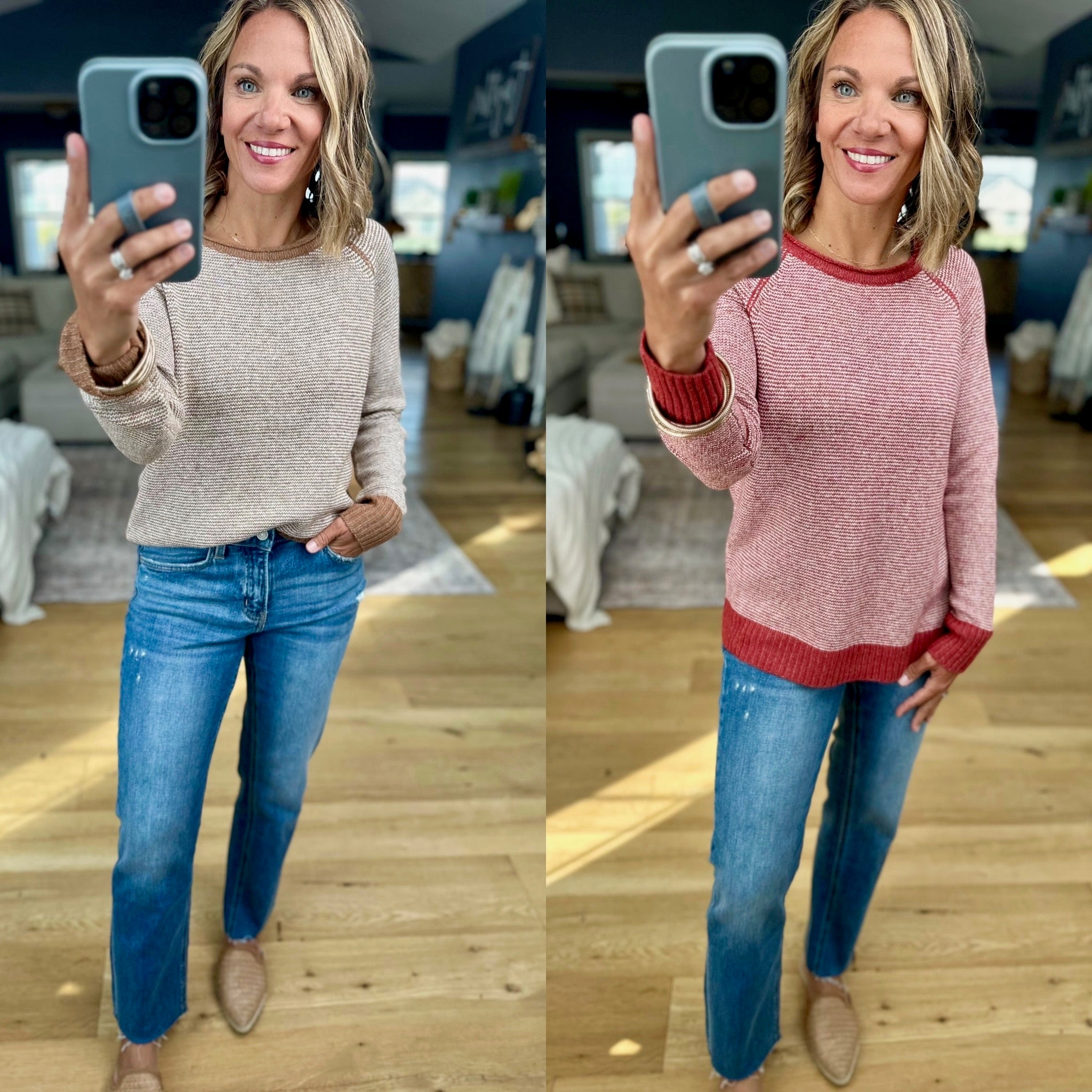 Needless To Say Striped Sweater-Staccato-Anna Kaytes Boutique, Women's Fashion Boutique in Grinnell, Iowa