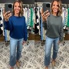 For The Better Scuba Crewneck Pullover-Sweaters-Zenana-Anna Kaytes Boutique, Women's Fashion Boutique in Grinnell, Iowa