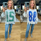 Varsity Crew Sweatshirt-Eesome-Anna Kaytes Boutique, Women's Fashion Boutique in Grinnell, Iowa