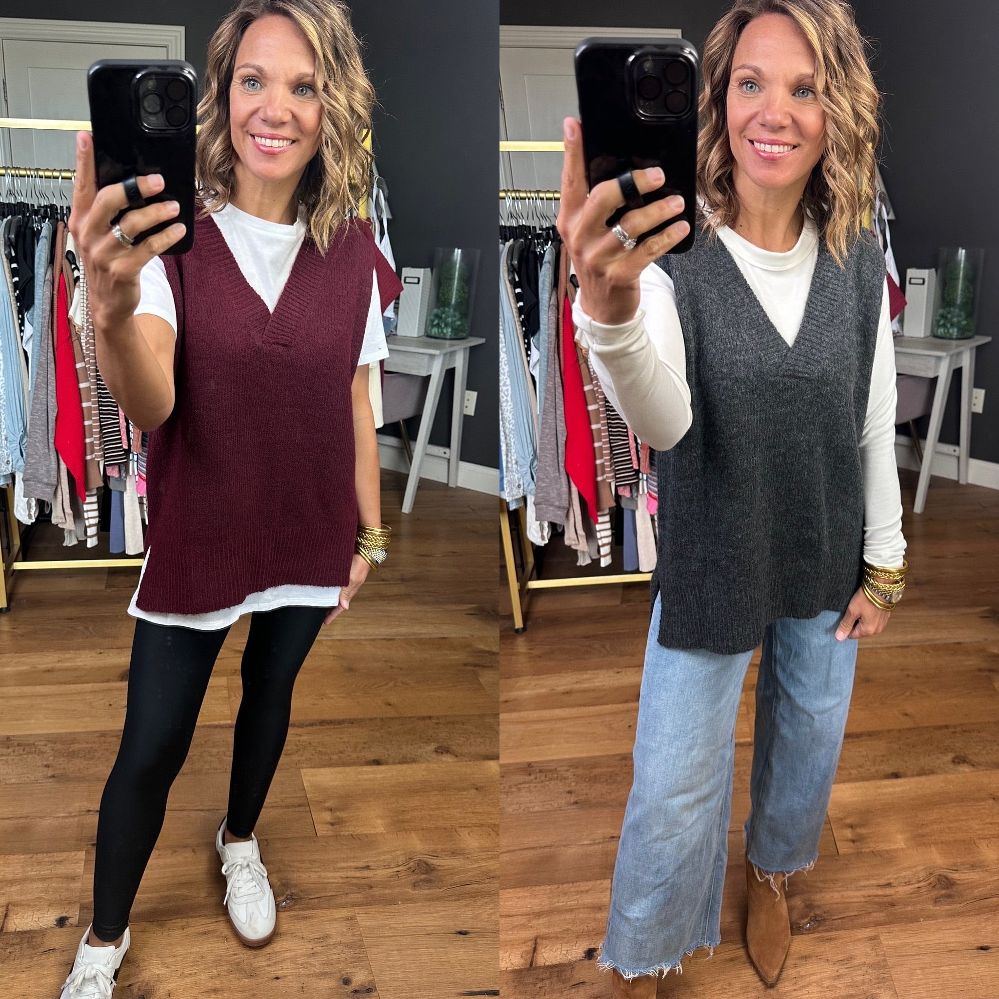 Call It Love V-Neck Sweater Vest - Multiple Options-La Miel-Anna Kaytes Boutique, Women's Fashion Boutique in Grinnell, Iowa