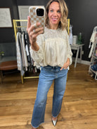 All Good Things Sequin Detail Top - Ivory-Long Sleeves-Merci-Anna Kaytes Boutique, Women's Fashion Boutique in Grinnell, Iowa