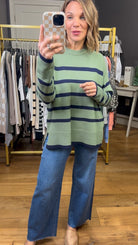 Forgiving Me Striped Crew Sweater-Staccato-Anna Kaytes Boutique, Women's Fashion Boutique in Grinnell, Iowa