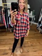 Live In Comfort Plaid Flannel Button-Down - Multiple Options-Long Sleeves-Vine & Love VT60455G-Anna Kaytes Boutique, Women's Fashion Boutique in Grinnell, Iowa