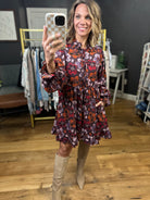 Bring It With Me Floral Dress - Brown-Very J-Anna Kaytes Boutique, Women's Fashion Boutique in Grinnell, Iowa