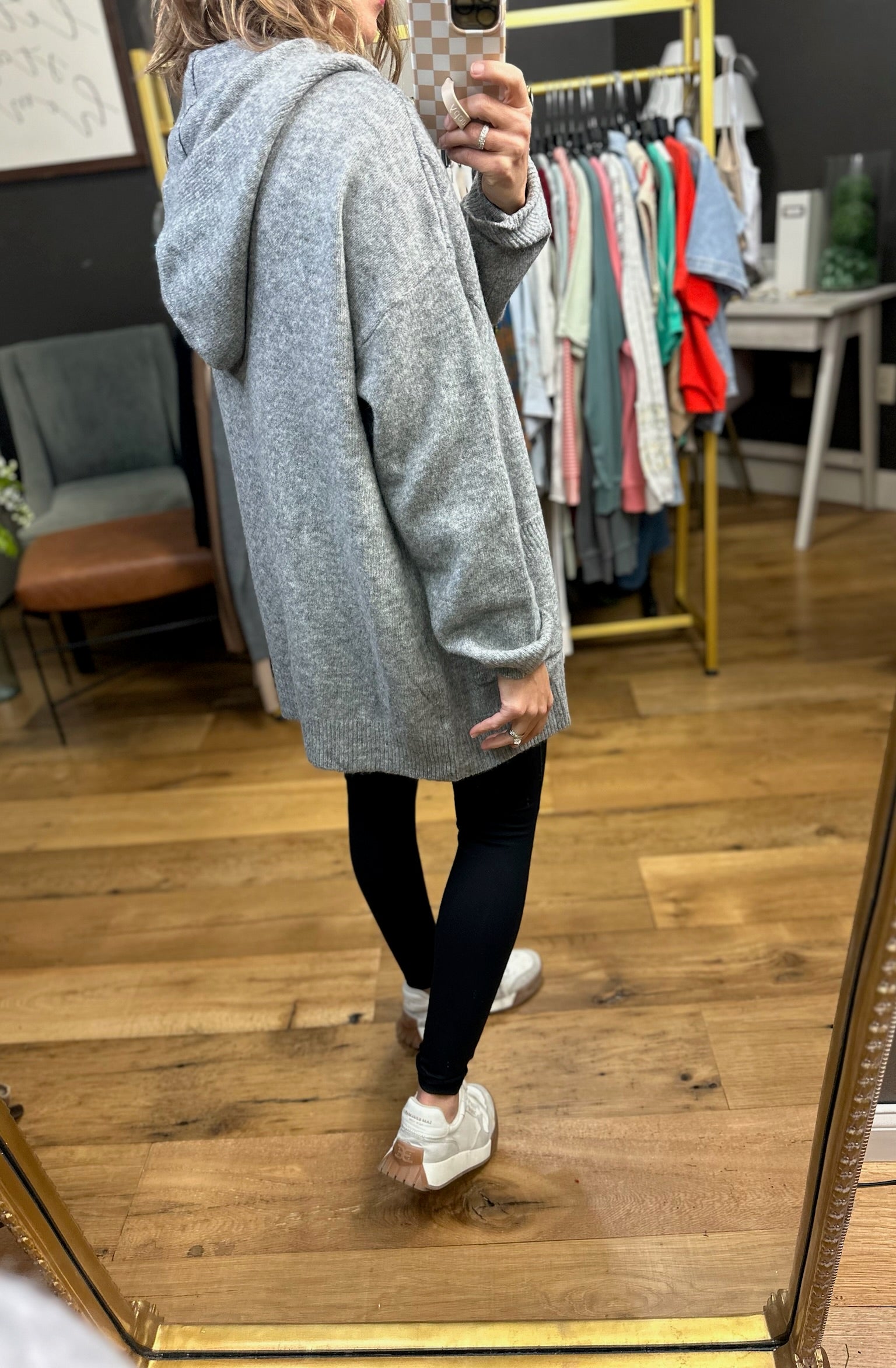 Making It Hooded Knit Cardigan - Heather Grey-Wishlist-Anna Kaytes Boutique, Women's Fashion Boutique in Grinnell, Iowa