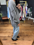 Fall Sentiment Crewneck Sweater - Heather Grey-Thread & Supply-Anna Kaytes Boutique, Women's Fashion Boutique in Grinnell, Iowa