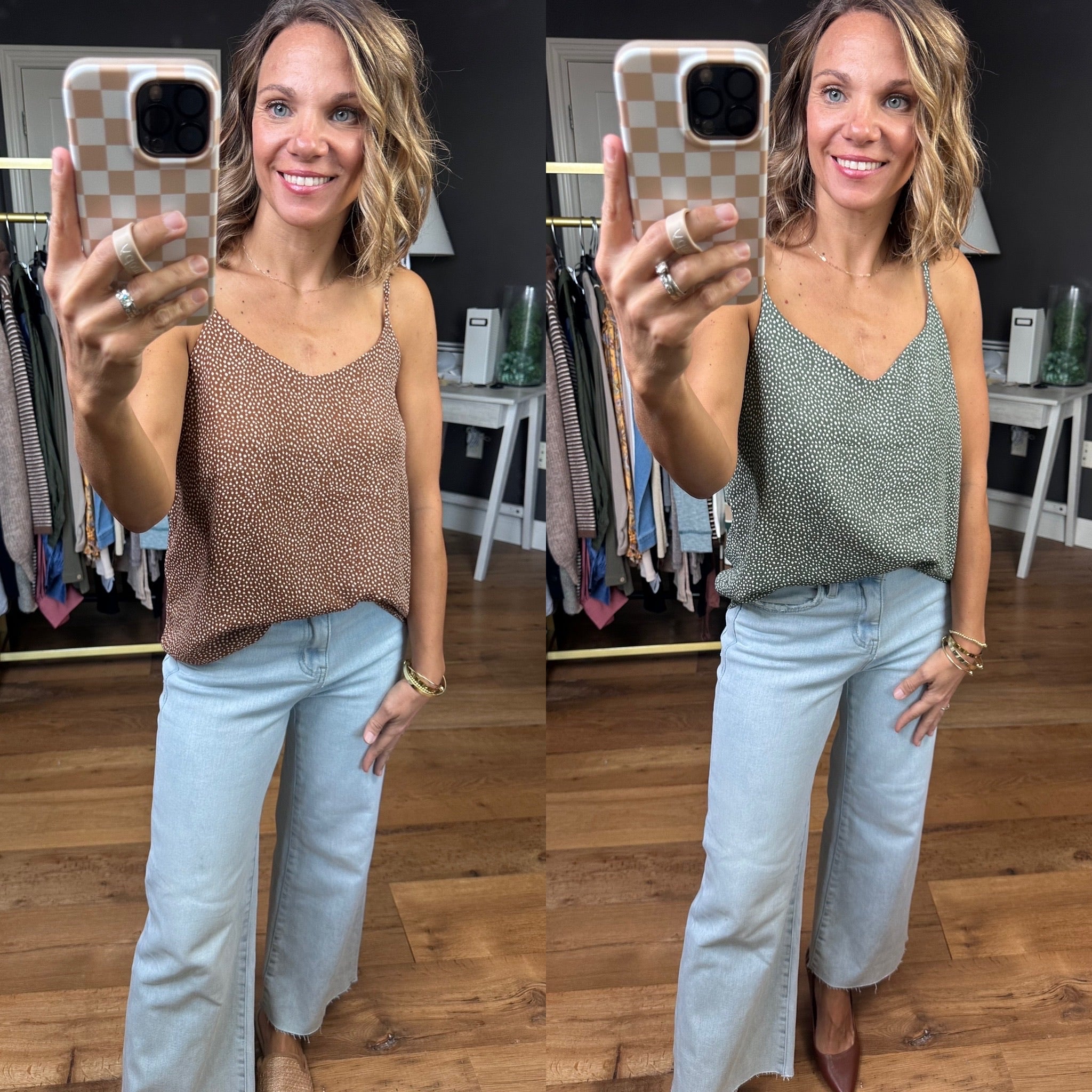 Making Moves Patterned Sleeveless Top - Multiple Options-Blu Pepper-Anna Kaytes Boutique, Women's Fashion Boutique in Grinnell, Iowa