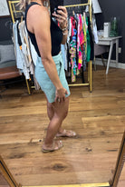 The Brielle High-Rise Utility Shorts - Seafoam-Shorts-Entro-Anna Kaytes Boutique, Women's Fashion Boutique in Grinnell, Iowa