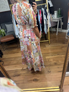 Legendary Moment Patchwork Maxi Dress - Ivory Multi-Dresses-THML-Anna Kaytes Boutique, Women's Fashion Boutique in Grinnell, Iowa