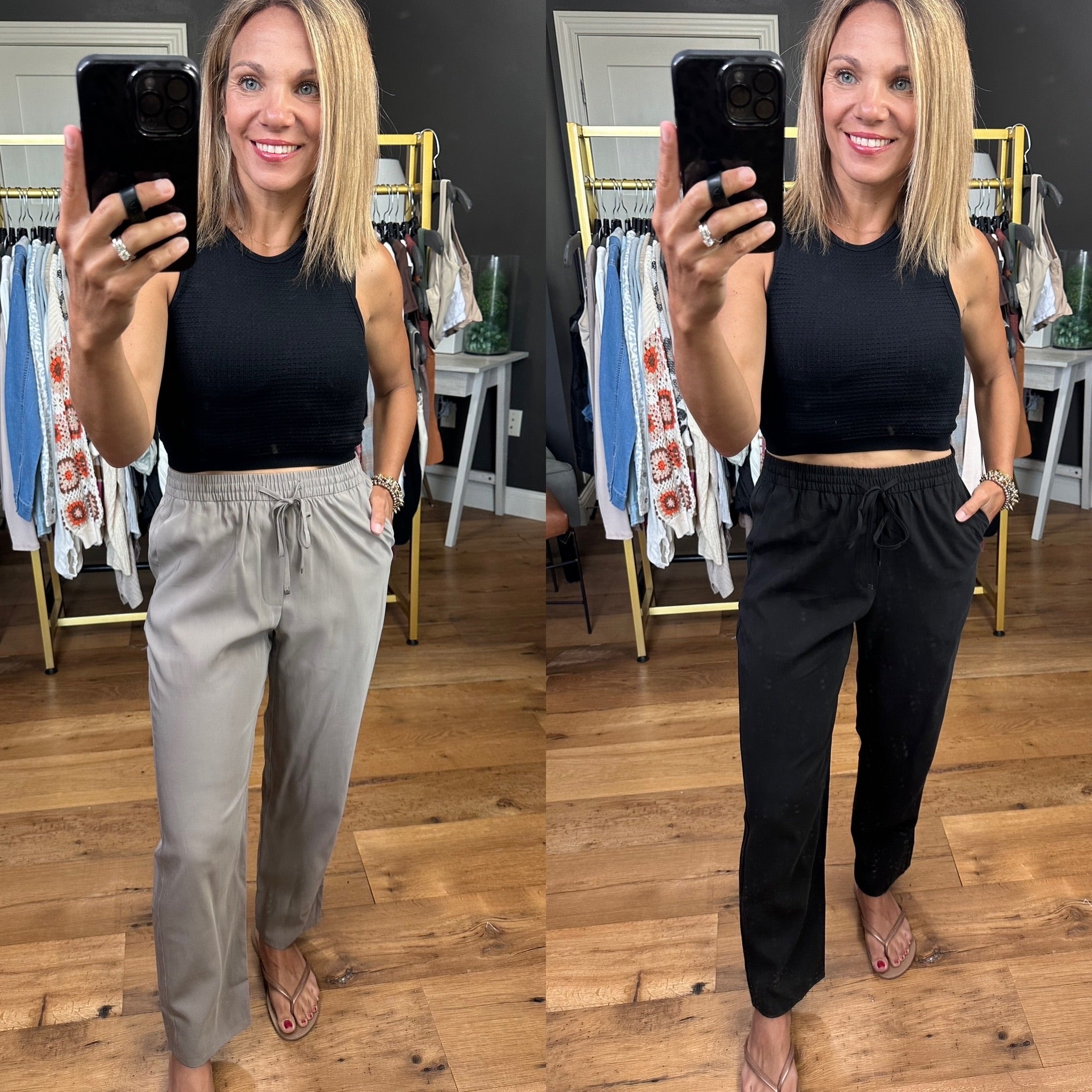 Lead the Way Tie-Waist Pant - Multiple Options-Pants-Be Cool-Anna Kaytes Boutique, Women's Fashion Boutique in Grinnell, Iowa