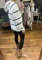 Meet You There Striped Hoodie - Ivory/Black-Thread & Supply-Anna Kaytes Boutique, Women's Fashion Boutique in Grinnell, Iowa