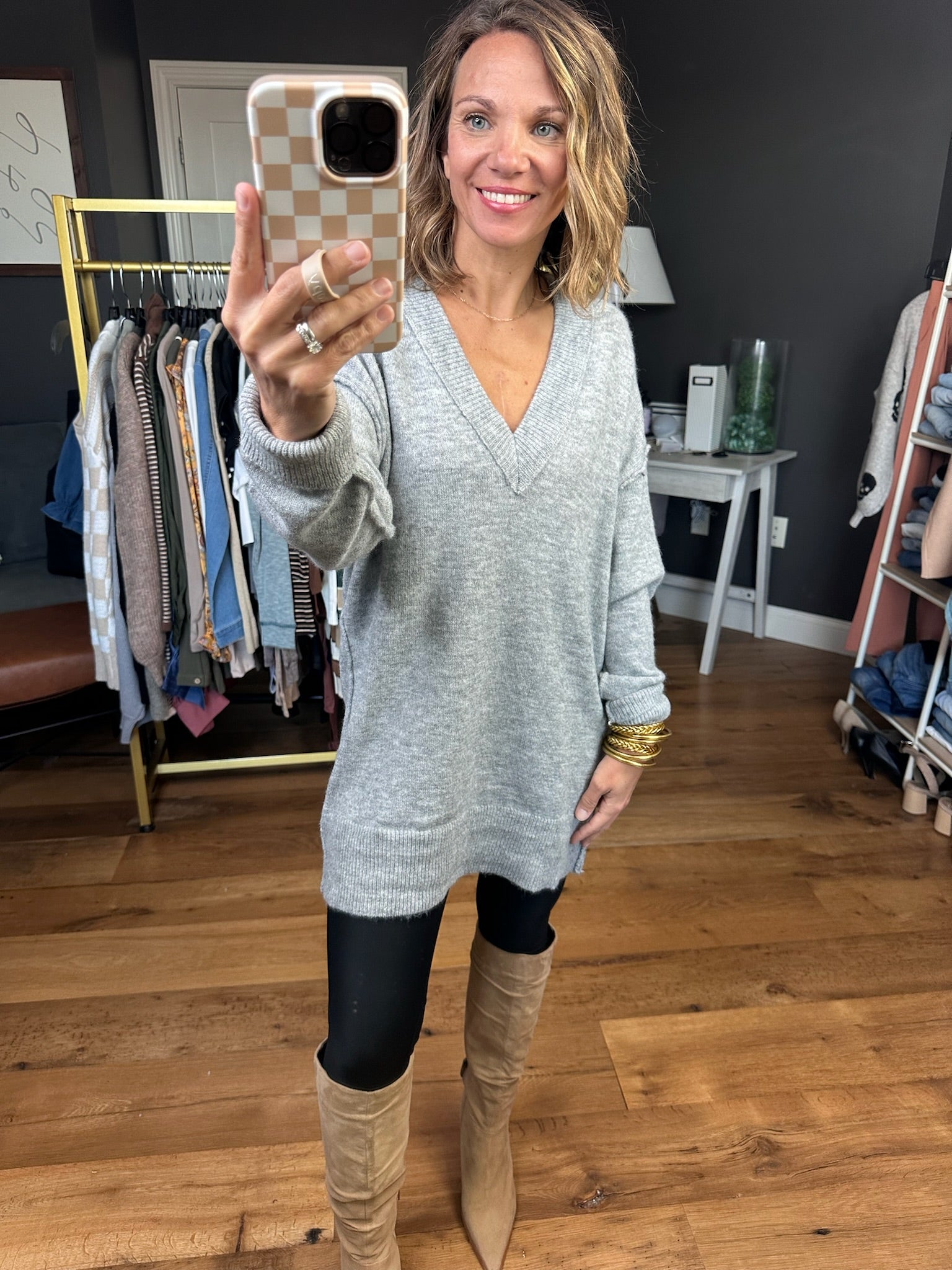 Coming Back Around V-Neck Sweater - Multiple Options-Be Cool-Anna Kaytes Boutique, Women's Fashion Boutique in Grinnell, Iowa