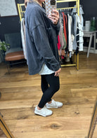 Making Perfect Sense Shacket - Washed Charcoal-Be Cool-Anna Kaytes Boutique, Women's Fashion Boutique in Grinnell, Iowa