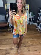 Feeling Bold Floral Top With Flutter Detail - Multiple Options-Short Sleeves-Entro 7002-Anna Kaytes Boutique, Women's Fashion Boutique in Grinnell, Iowa