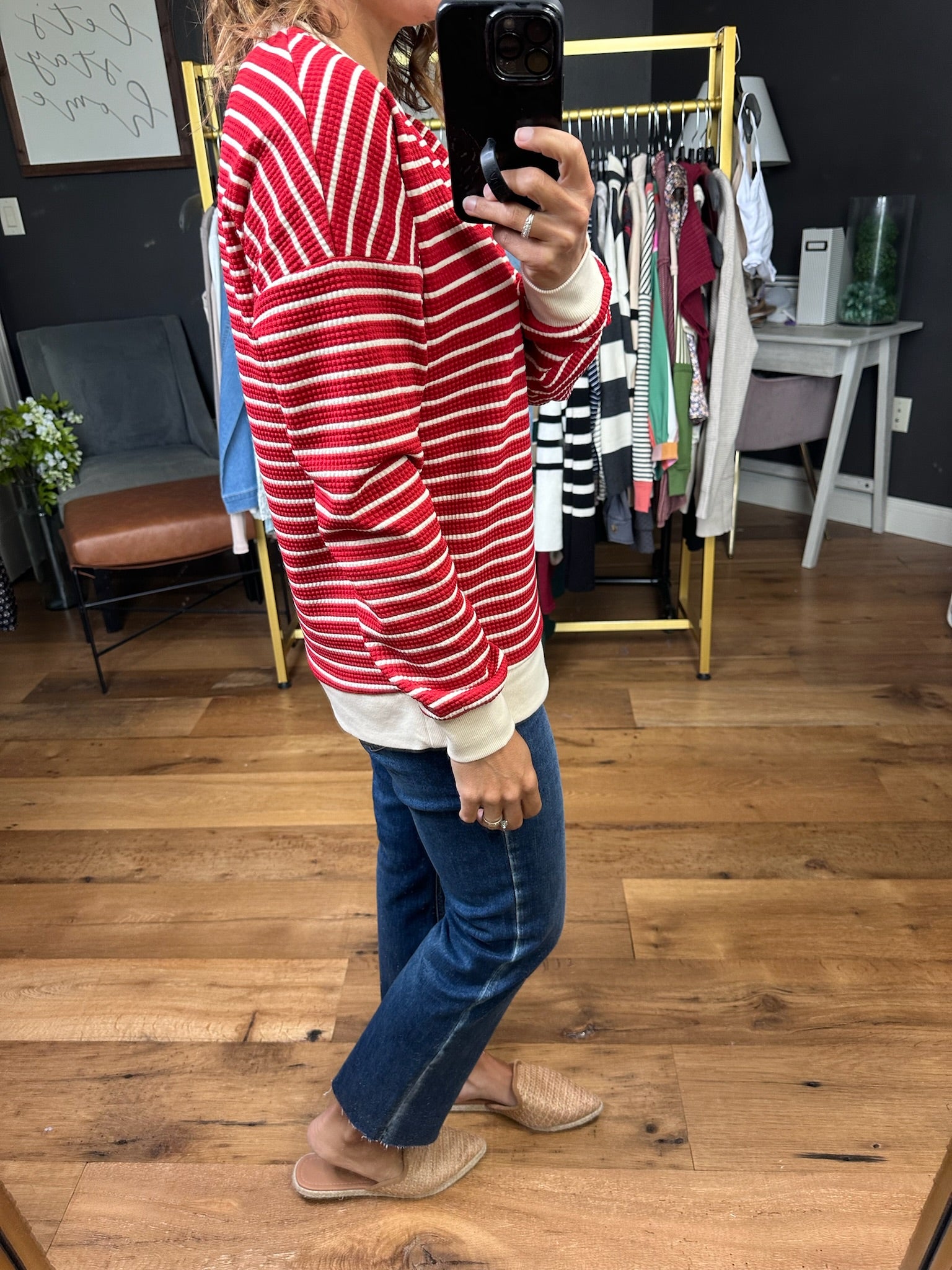 Going This Way Striped Crewneck - Multiple Options-Staccato-Anna Kaytes Boutique, Women's Fashion Boutique in Grinnell, Iowa