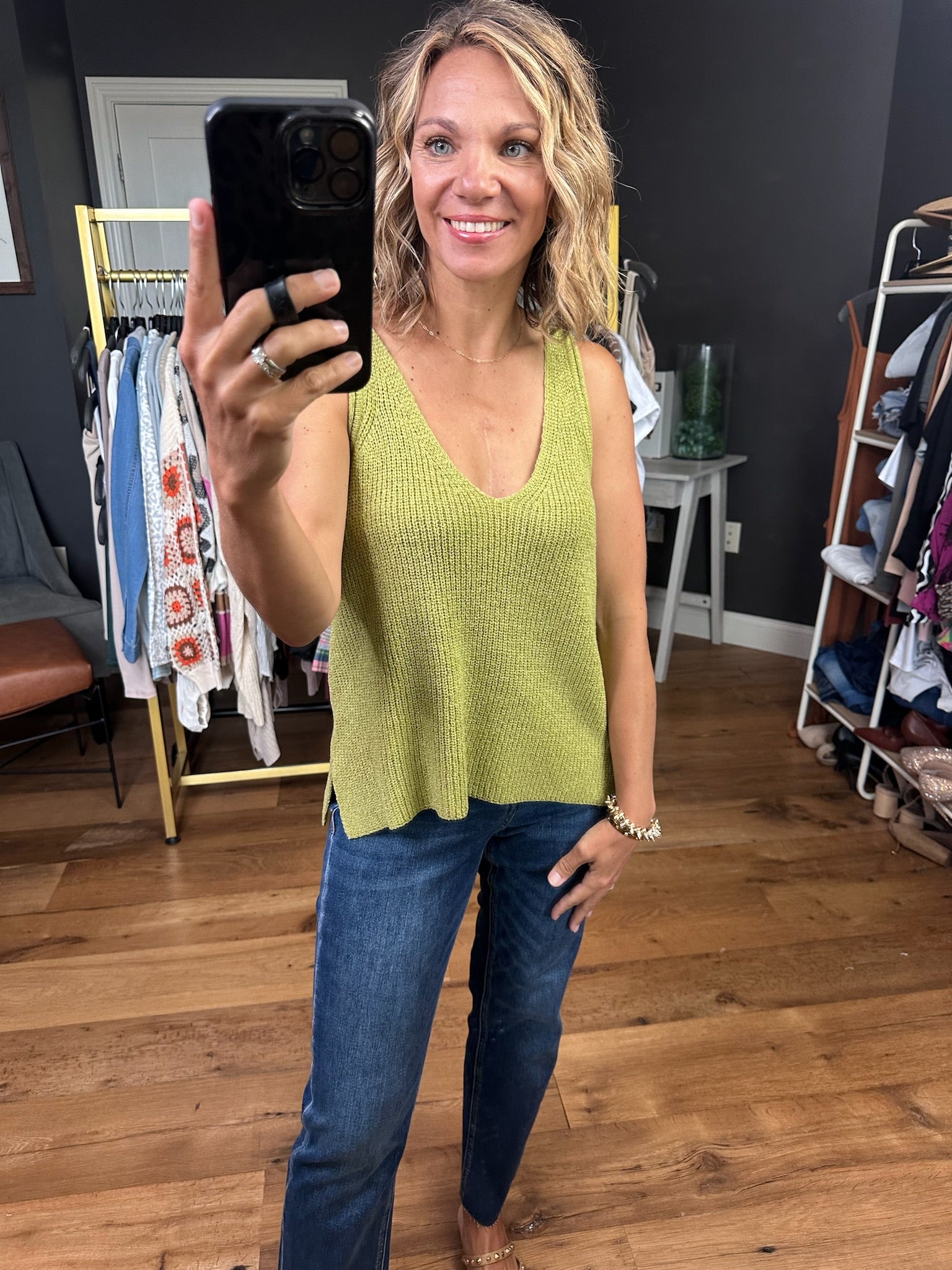 Read Into It Knit V-Neck Top - Multiple Options-Sleeveless-Be Cool-Anna Kaytes Boutique, Women's Fashion Boutique in Grinnell, Iowa