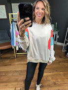 Hit My Mark Oversized Colorblock Crew - Multiple Options-Long Sleeves-Easel-Anna Kaytes Boutique, Women's Fashion Boutique in Grinnell, Iowa