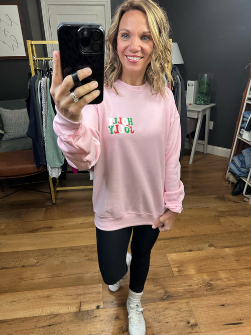 Holly Jolly Era Crewneck Sweatshirt - Multiple Options