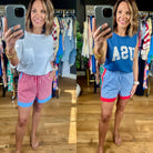 The Americana Plaid Shorts-Shorts-Entro-Anna Kaytes Boutique, Women's Fashion Boutique in Grinnell, Iowa
