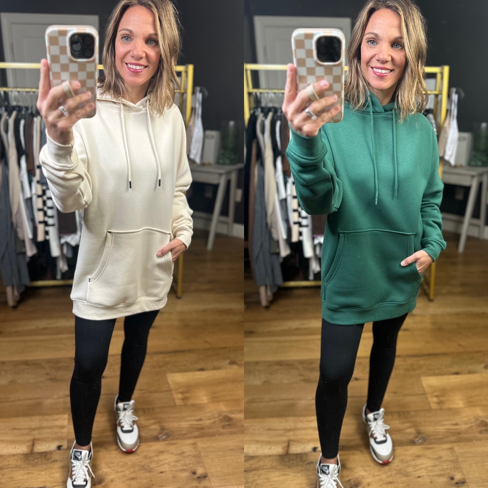 Keep It Casual Tunic Hoodie - Multiple Options-Mono B-Anna Kaytes Boutique, Women's Fashion Boutique in Grinnell, Iowa