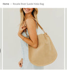 Rosalie Suede Hobo Bag-Accessories-Pretty Simple-Anna Kaytes Boutique, Women's Fashion Boutique in Grinnell, Iowa